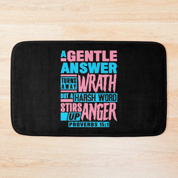 Item preview, Proverbs 15:1 A Gentle Answer Turns Away Wrath designed and sold by plushism.