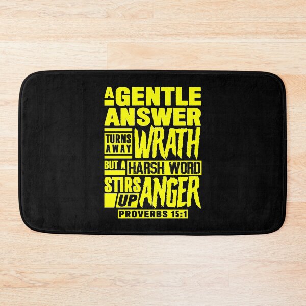 Item preview, Proverbs 15:1 A Gentle Answer Turns Away Wrath designed and sold by plushism.