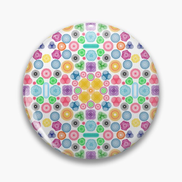 Item preview, Pretty Pinks: a Patterned Spirograph Collage designed and sold by RachelEDesigns.