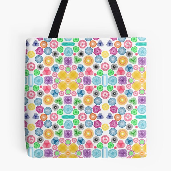 Item preview, Pretty Pinks: a Patterned Spirograph Collage designed and sold by RachelEDesigns.