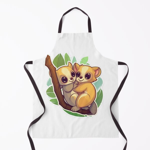 Item preview, Cute cartoon lemur designed and sold by Stickermagician.
