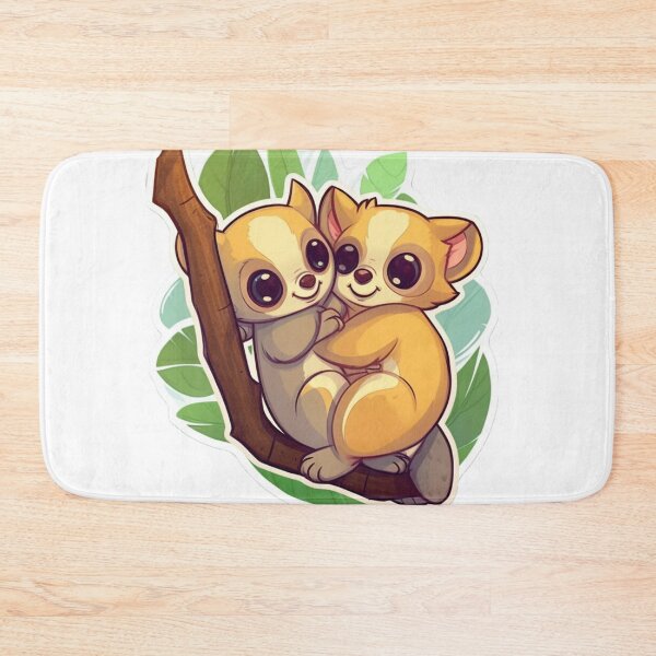 Item preview, Cute cartoon lemur designed and sold by Stickermagician.