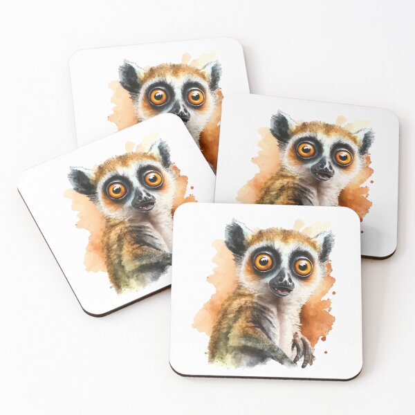 Item preview, Lemur with funny face designed and sold by Aliaksandr Kudlakou.
