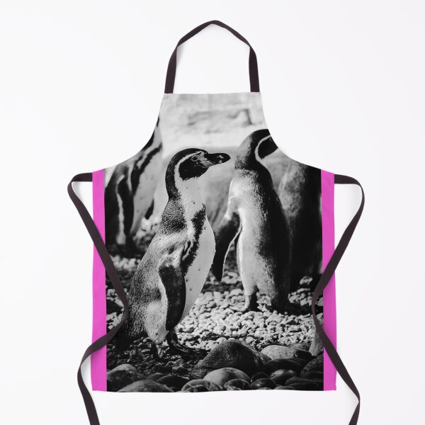 Item preview, Humboldt penguins on pebbles vertical black and white designed and sold by eddiebarronshop.
