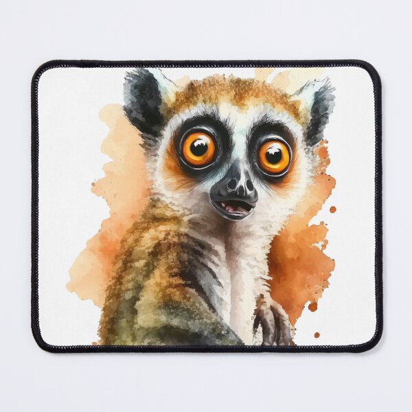 Item preview, Lemur with funny face designed and sold by Aliaksandr Kudlakou.