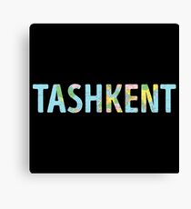 Tashkent World Map - Cool Uzbekistan Traveler Gift Canvas Print
