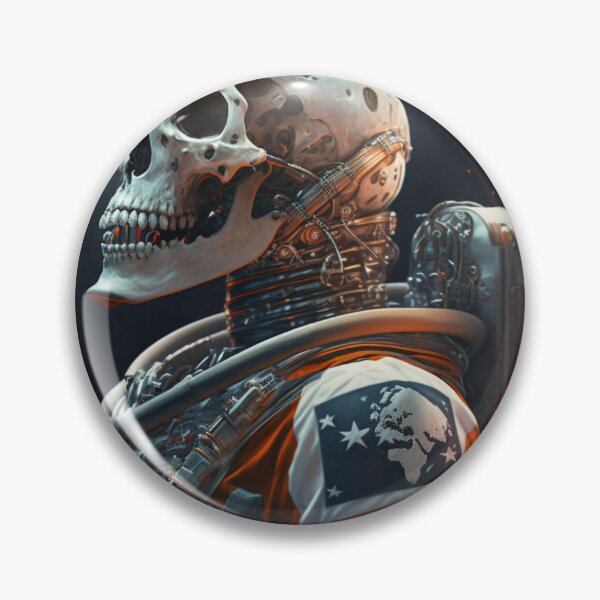 Item preview, Astronaut Skeleton Portrait designed and sold by Fenixprintworks.
