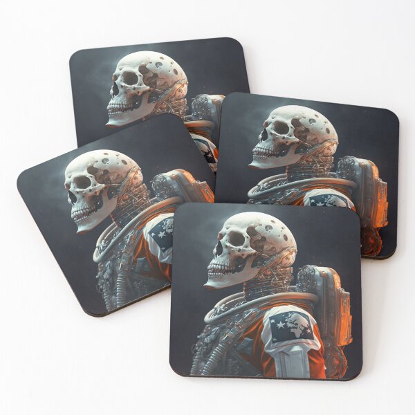 Item preview, Astronaut Skeleton Portrait designed and sold by Fenixprintworks.