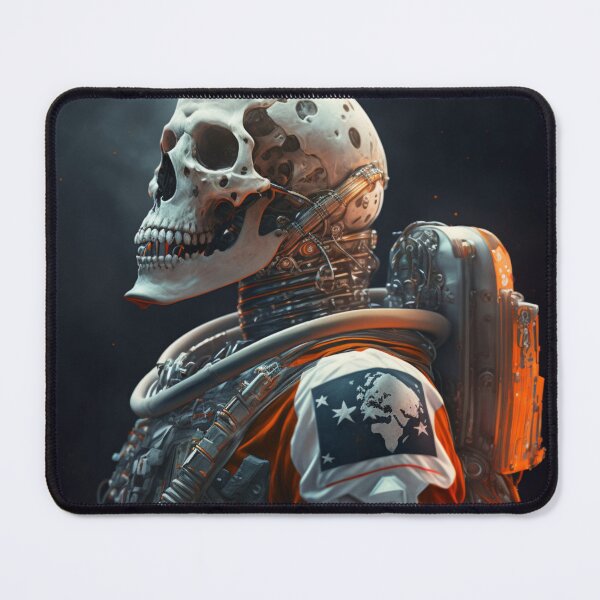 Item preview, Astronaut Skeleton Portrait designed and sold by Fenixprintworks.