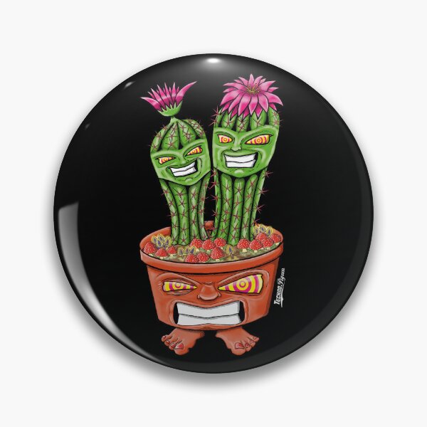 Item preview, TechnoPigeon Evil Cactus Twins  designed and sold by TechnoPigeon.