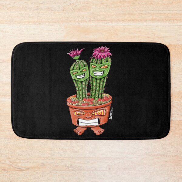Item preview, TechnoPigeon Evil Cactus Twins  designed and sold by TechnoPigeon.
