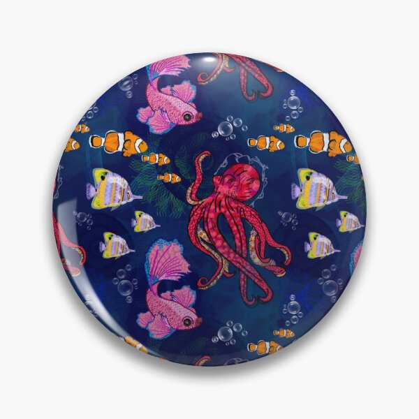 Item preview, Under the Sea: a Patterned Spirograph Collage designed and sold by RachelEDesigns.