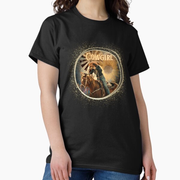 Sunflower Neon Cowgirl Classic T-Shirt