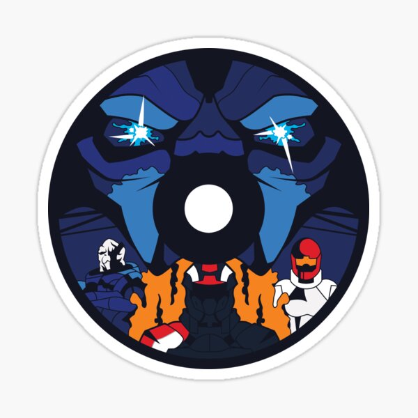 Vista previa del artículo con la obra «Discos de juegos clásicos: efecto espacial | Gaming RPG CD Circle Mass Garrus Legendary Edition Alien UFO», diseñado y vendido por SugaredTea.