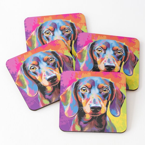Item preview, Dachshund pop art designed and sold by hhh-art.
