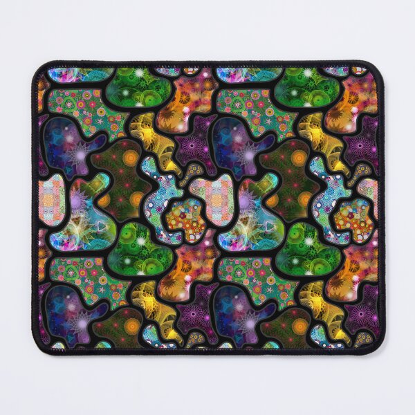 Item preview, Dark Terrain: a Patterned Spirograph Collage designed and sold by RachelEDesigns.