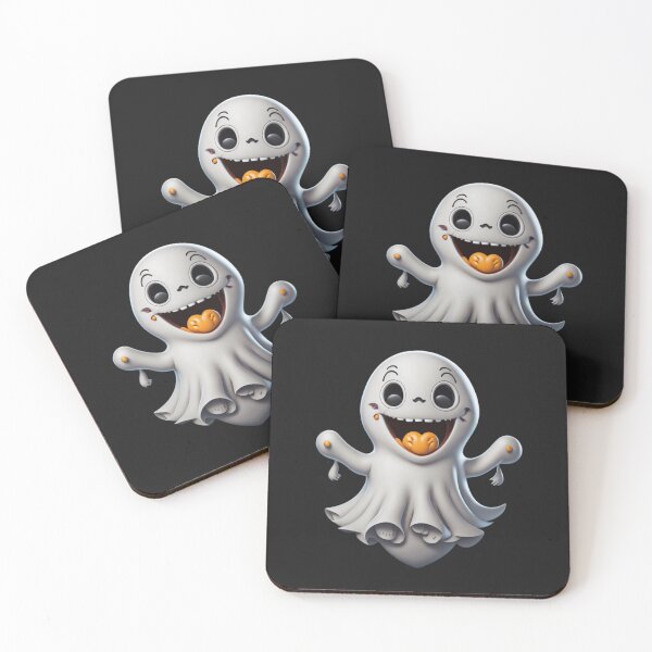 Item preview, Funny Cute Smiling Ghost designed and sold by PC-artist.