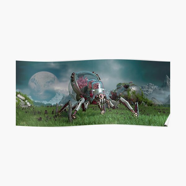 Steampunk Spider Poster