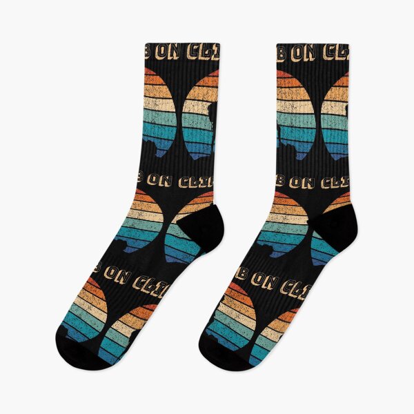 Item preview, Climb On Outdoor Sports Retro Sunset Design designed and sold by up4tee.