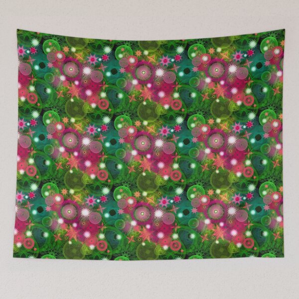 Item preview, Jungle Stars: a Patterned Spirograph Collage designed and sold by RachelEDesigns.