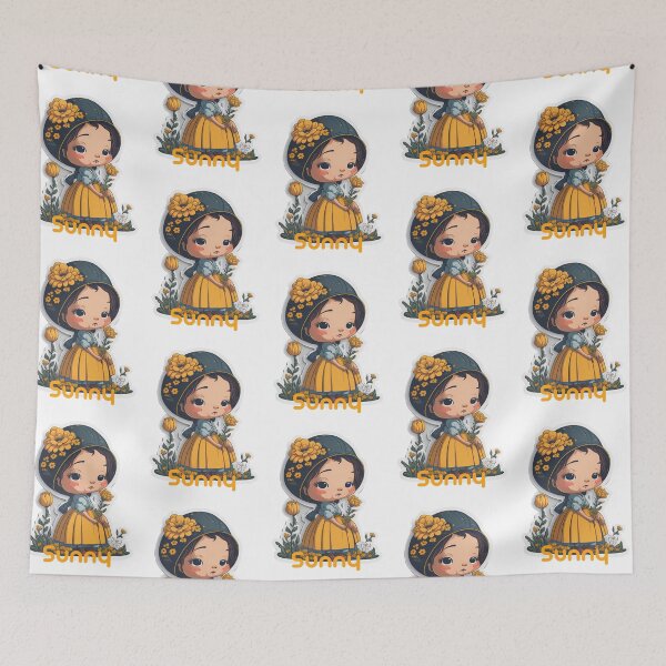 Item preview, Sunflower Dreams: Little Girl in Watercolor (you are my sunshine) designed and sold by hudaG.