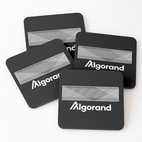 Item preview, Algorand ALGO Crypto Altcoin - Geometric Abstract Line Pattern designed and sold by CryptoMoods.