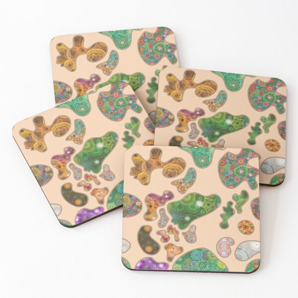 Item preview, Light Terrain: a Patterned Spirograph Collage designed and sold by RachelEDesigns.