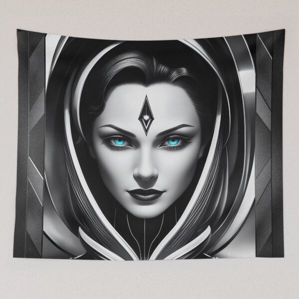 Item preview, Portrait Of Lady Demenika A Beautiful AI Concept Art Portrait by Xzendor7 designed and sold by Xzendor7 Digital Art Creations.