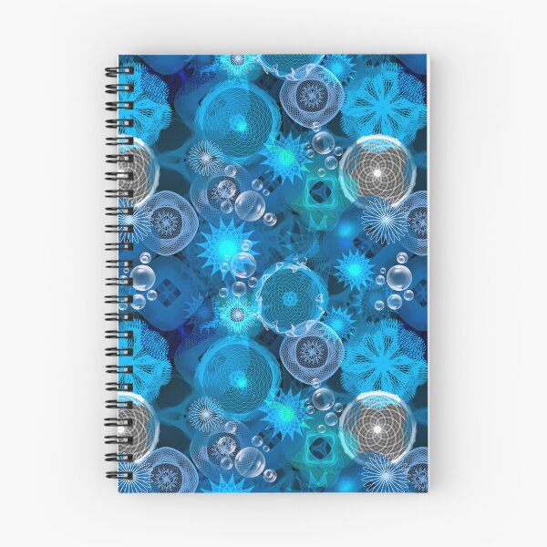 Item preview, Ocean Patterns: a Patterned Spirograph Collage designed and sold by RachelEDesigns.