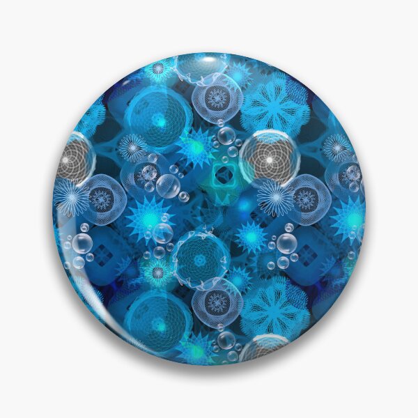 Item preview, Ocean Patterns: a Patterned Spirograph Collage designed and sold by RachelEDesigns.