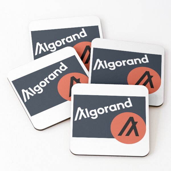 Item preview, Algorand ALGO Crypto Altcoin - Abstract Design Blue-Orange Minimalist Color Palette designed and sold by CryptoMoods.