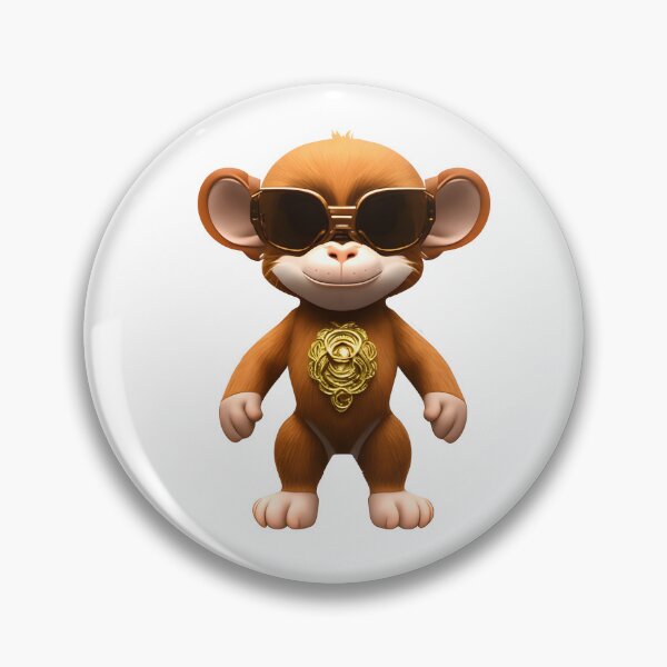 Item preview, Monkey in cartoon style designed and sold by IrinaGuArt.