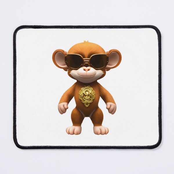 Item preview, Monkey in cartoon style designed and sold by IrinaGuArt.