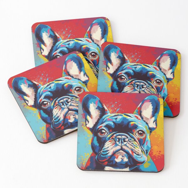 Item preview, French bulldog pop art designed and sold by hhh-art.
