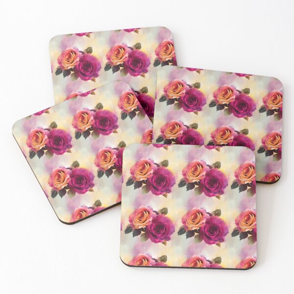 Item preview, Verticle Antique Abstract Rose Pattern Water Color Pattern designed and sold by Infinitelypink.