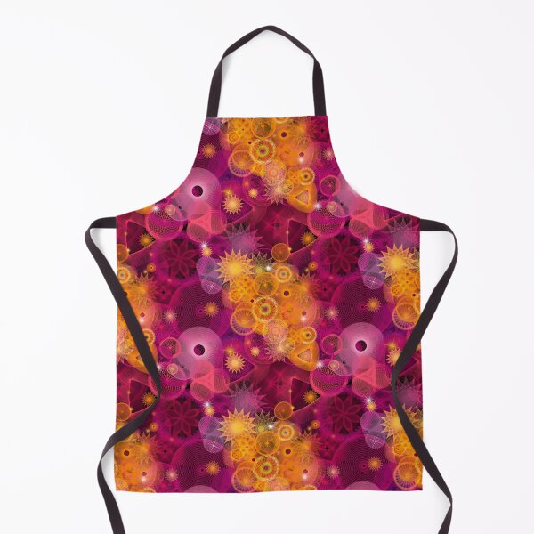 Item preview, Pink and orange: a Patterned Spirograph Collage designed and sold by RachelEDesigns.