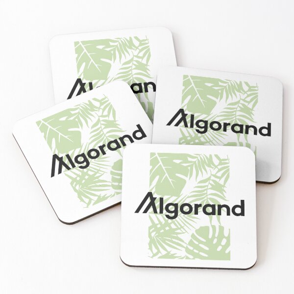 Item preview, Algorand ALGO Crypto Altcoin - Plan de jubilación Logotipo de Algorand con palmas designed and sold by CryptoMoods.
