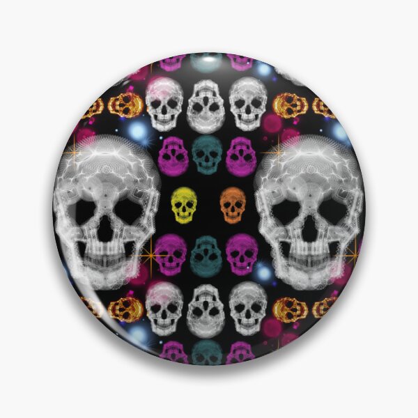 Item preview, Spooky Skulls: a Patterned Spirograph Collage designed and sold by RachelEDesigns.