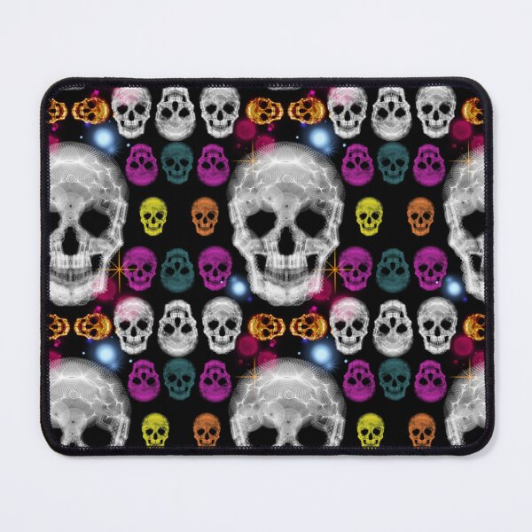 Item preview, Spooky Skulls: a Patterned Spirograph Collage designed and sold by RachelEDesigns.
