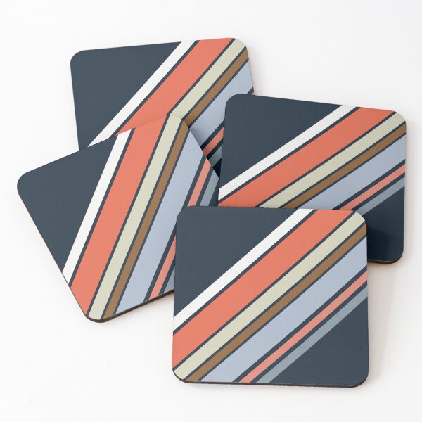 Item preview, Diagonal retro style stripes design designed and sold by BattaAnastasia.
