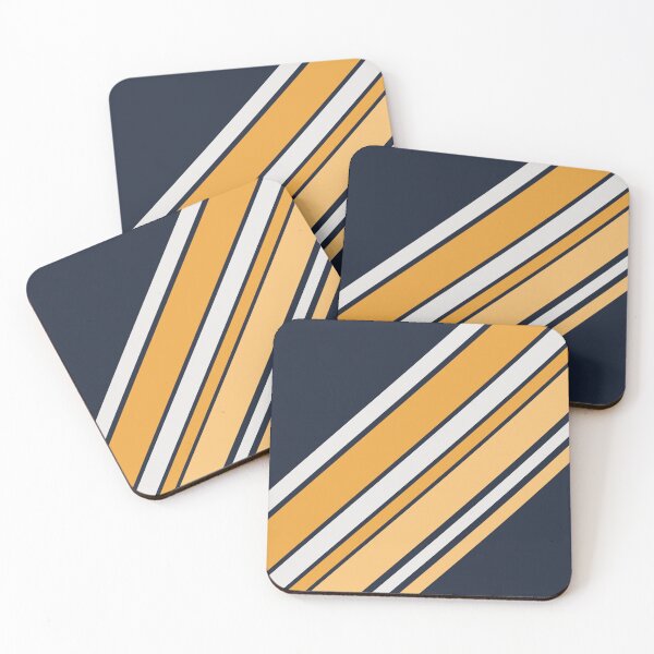 Item preview, Diagonal yellow and gray retro style stripes design  designed and sold by BattaAnastasia.
