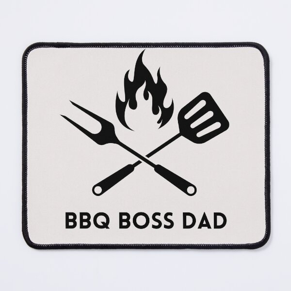 Item preview, BBQ Boss Dad - black text designed and sold by aliveinmiddle.