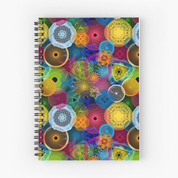 Item preview, Circus Circles: a Patterned Spirograph Collage designed and sold by RachelEDesigns.