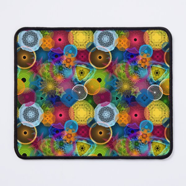 Item preview, Circus Circles: a Patterned Spirograph Collage designed and sold by RachelEDesigns.