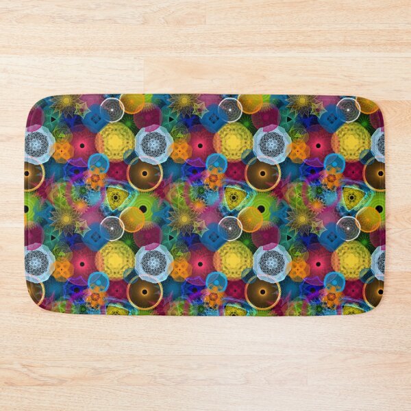 Item preview, Circus Circles: a Patterned Spirograph Collage designed and sold by RachelEDesigns.