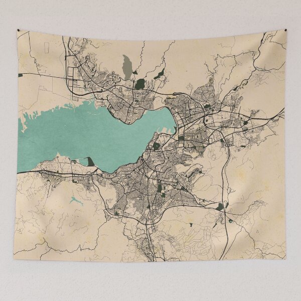 Item preview, Izmir City Map of Turkey - Vintage designed and sold by deMAP.