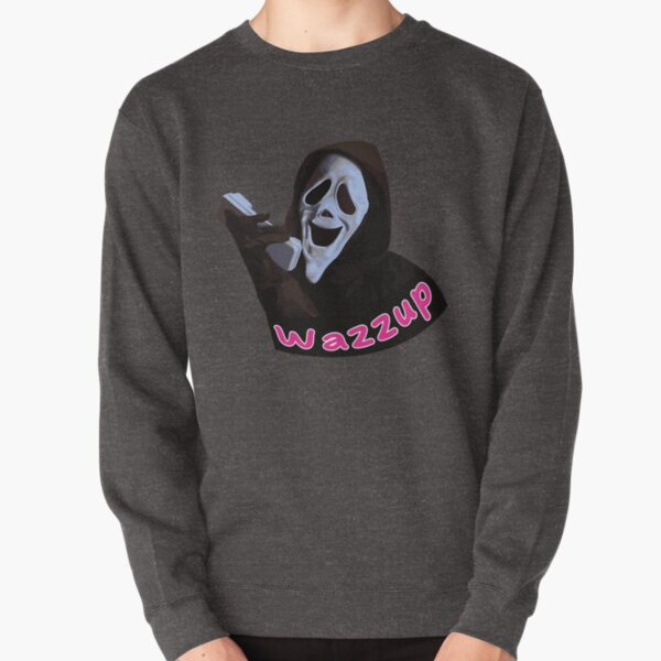 Funny & Scary Ghost - wassup face stoner horror movie comedy Sweatshirt