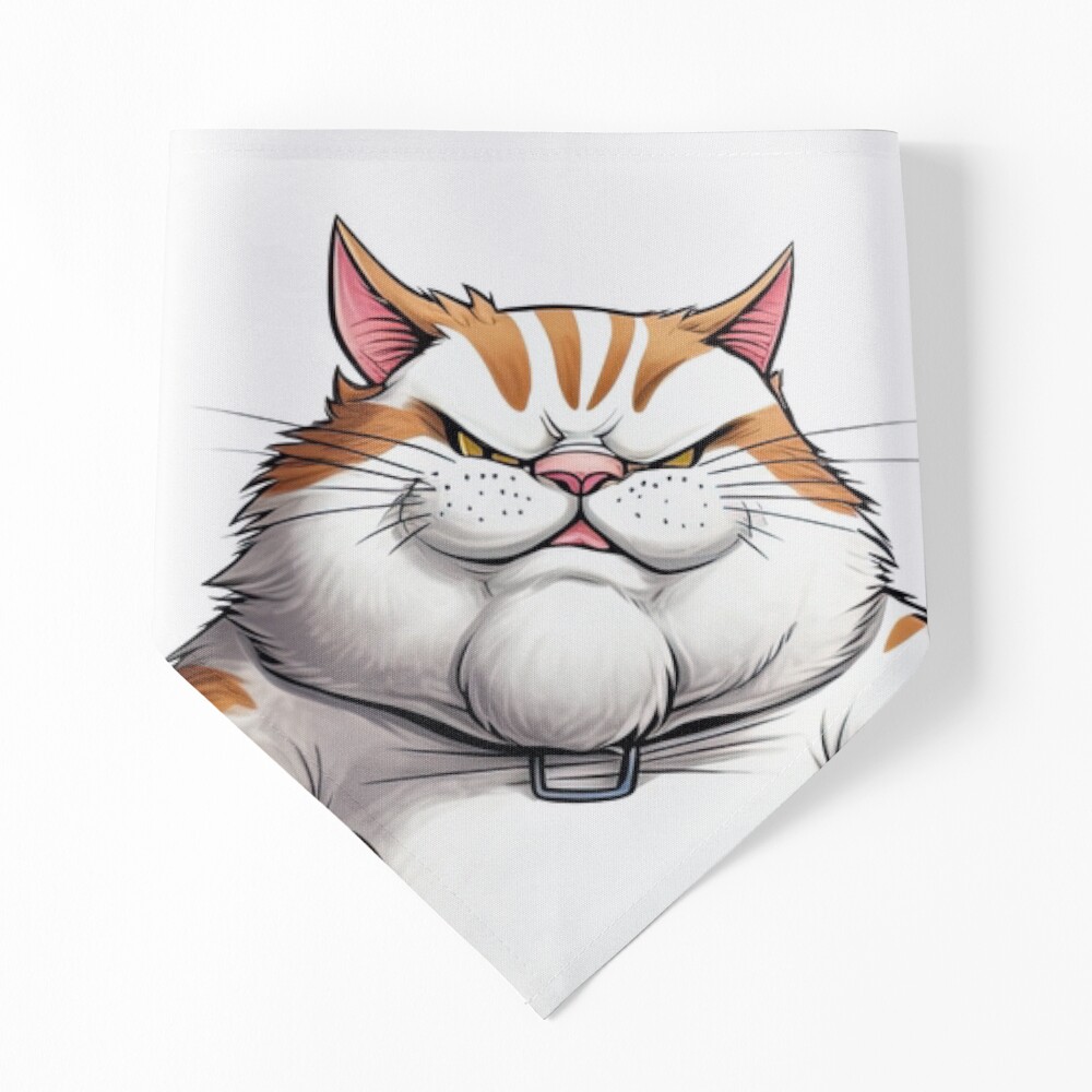 Hungry Cat with Angry Face' Poster, picture, metal print, paint by P U F F  Y