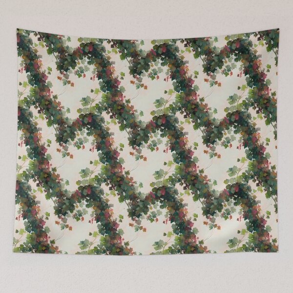 Item preview, Verticle Antique Abstract Ivy Pattern Water Color Pattern designed and sold by Infinitelypink.