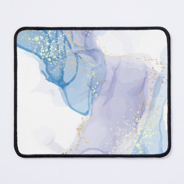 Item preview, Marble blue watercolor pattern, deep sea color design. Creative gold turquoise alcohol ink spalsh. designed and sold by MTShoppingLine.